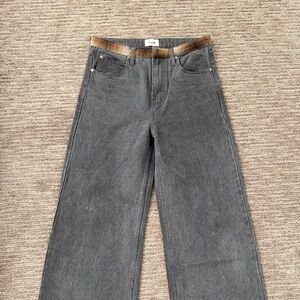 Elwood flare denim washed black